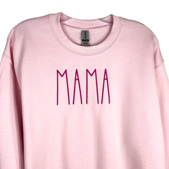 Mama Embroidered Sweatshirt Custom Mothers Day Gift for Mom Christmas Gift - Picture 3 of 4